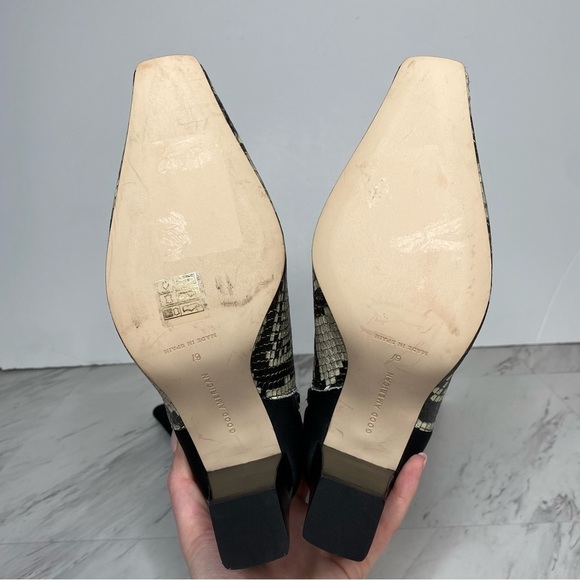 New! Good American The Statement Snakeskin Tall Boot 6 1/2 - Picture 12 of 13